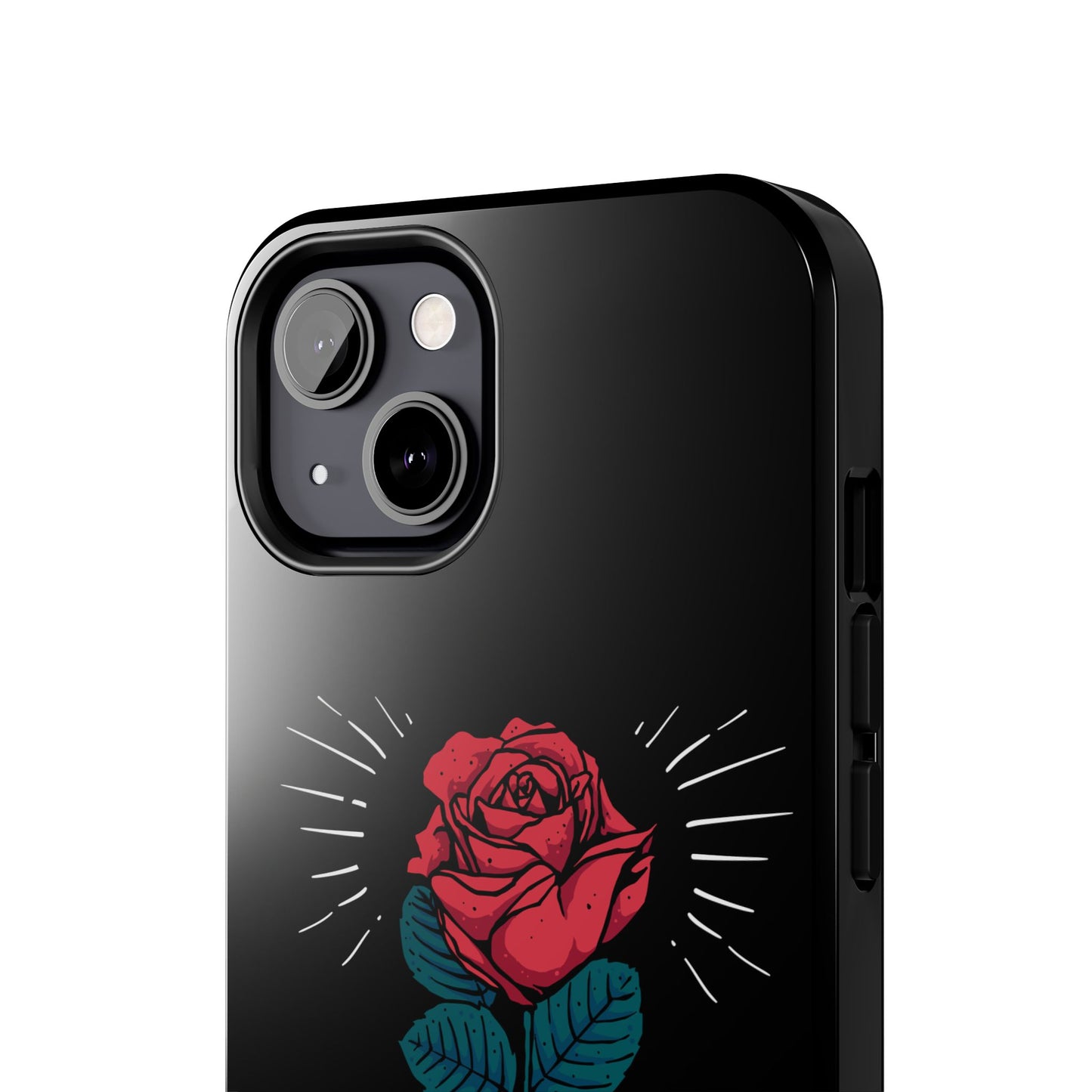 Skeleton Hand Rose Tough Phone Case — Gothic Floral Protective Phone Cover