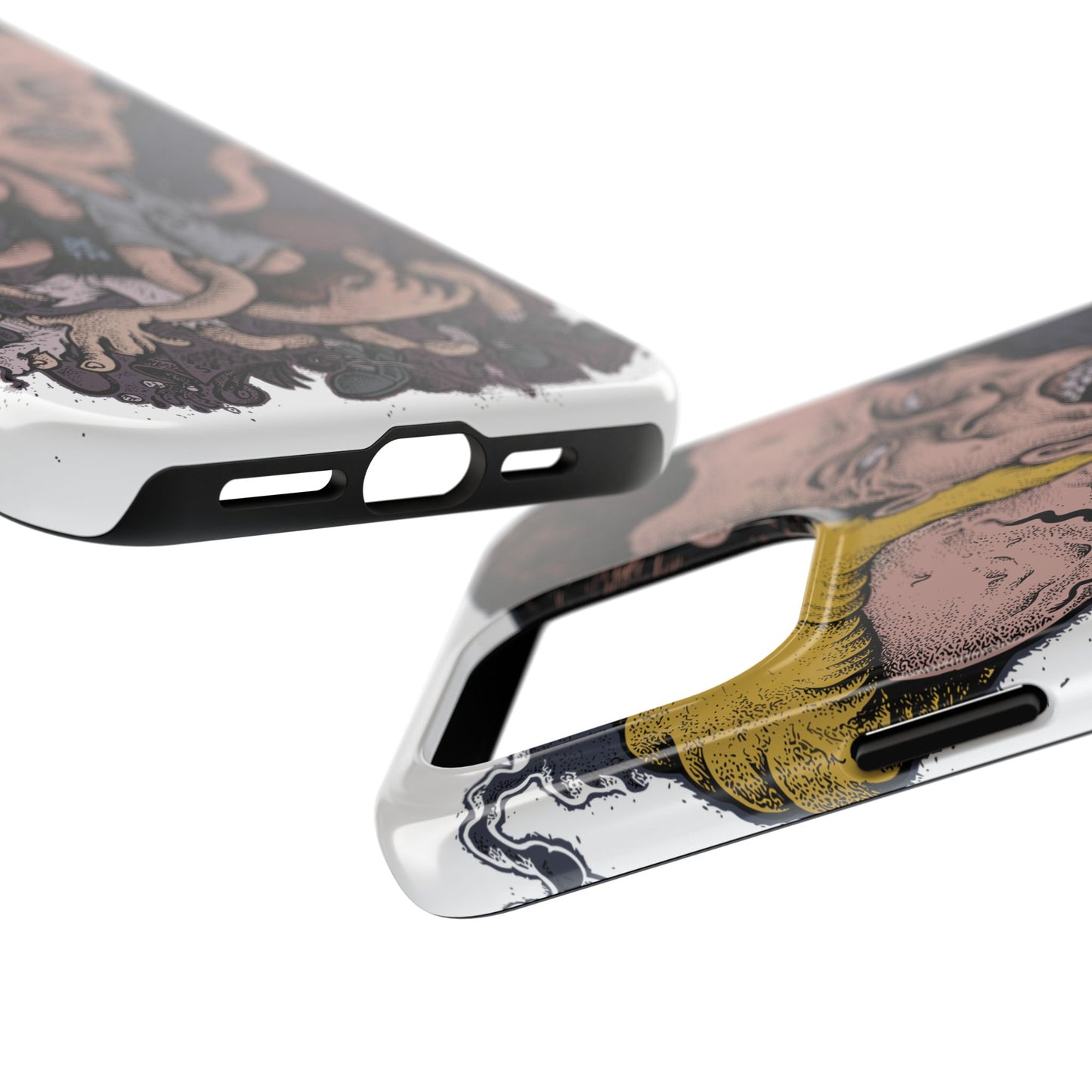 Cartoon Horror Phone Case — Grinning Bevis And Butthead Graphic Case