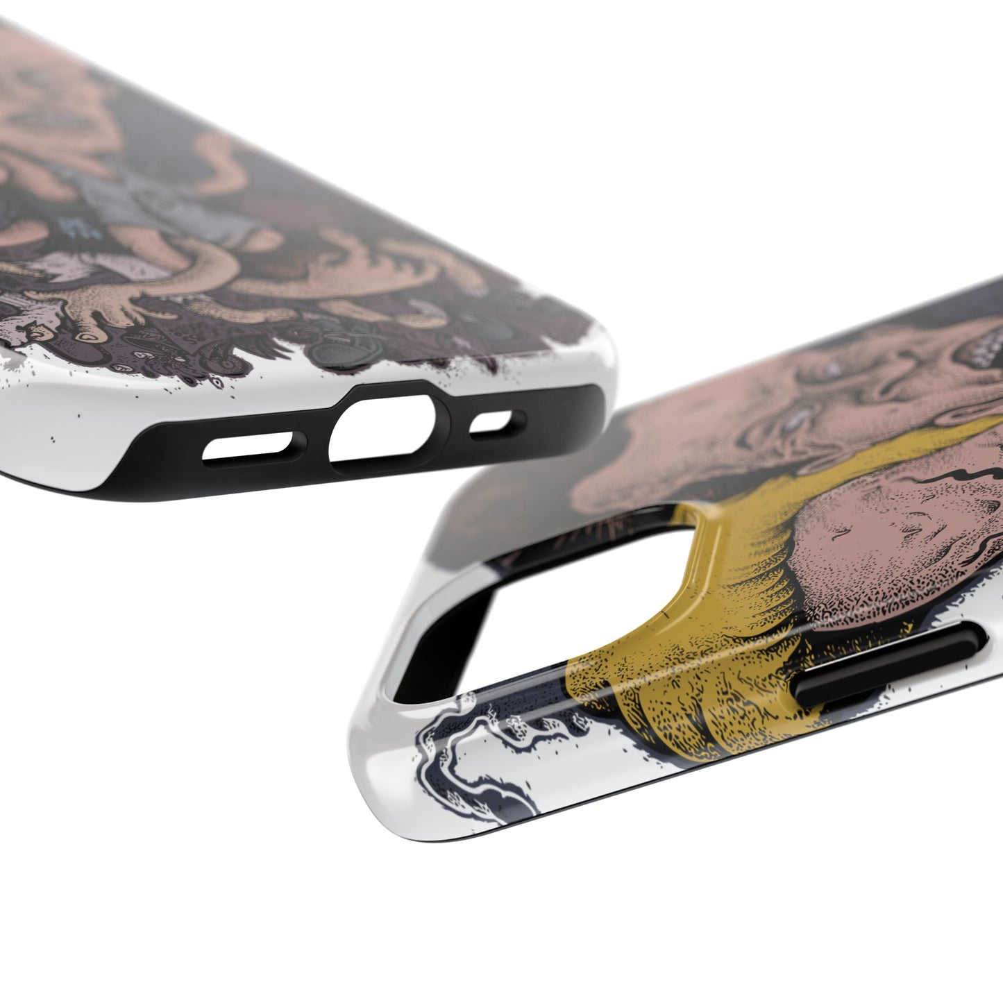 Cartoon Horror Phone Case — Grinning Bevis And Butthead Graphic Case