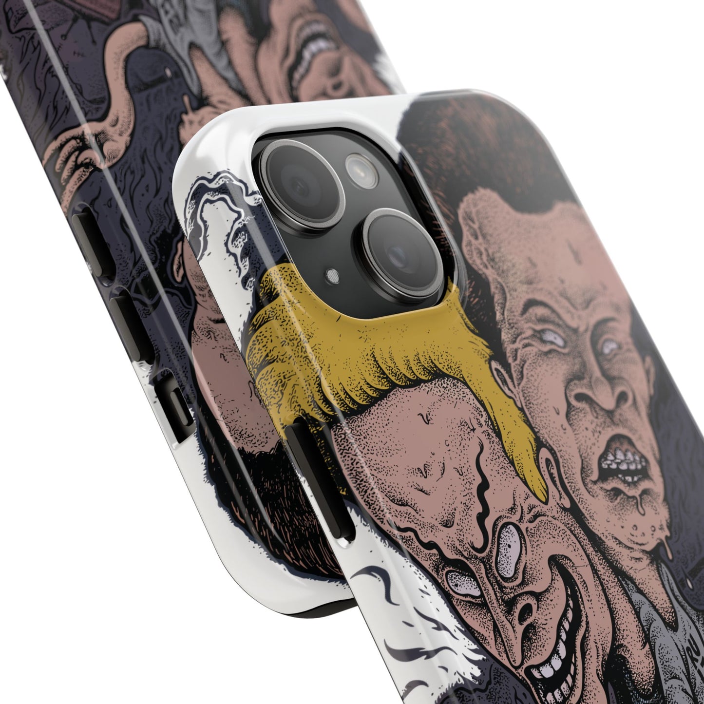 Cartoon Horror Phone Case — Grinning Bevis And Butthead Graphic Case
