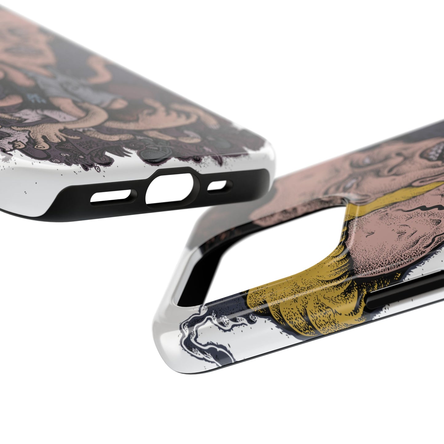 Cartoon Horror Phone Case — Grinning Bevis And Butthead Graphic Case