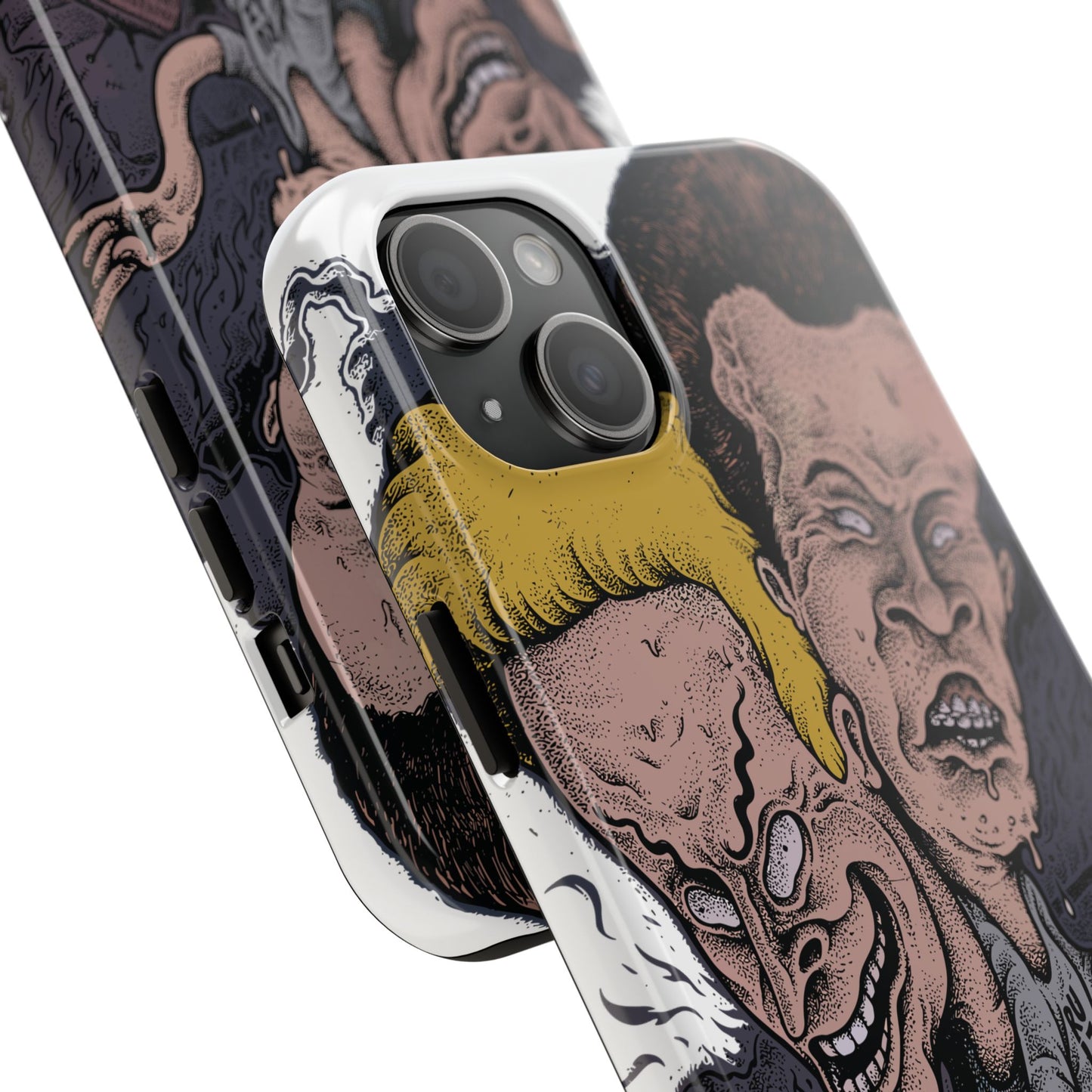 Cartoon Horror Phone Case — Grinning Bevis And Butthead Graphic Case