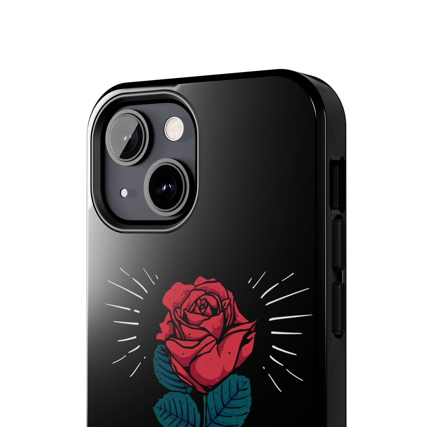 Skeleton Hand Rose Tough Phone Case — Gothic Floral Protective Phone Cover