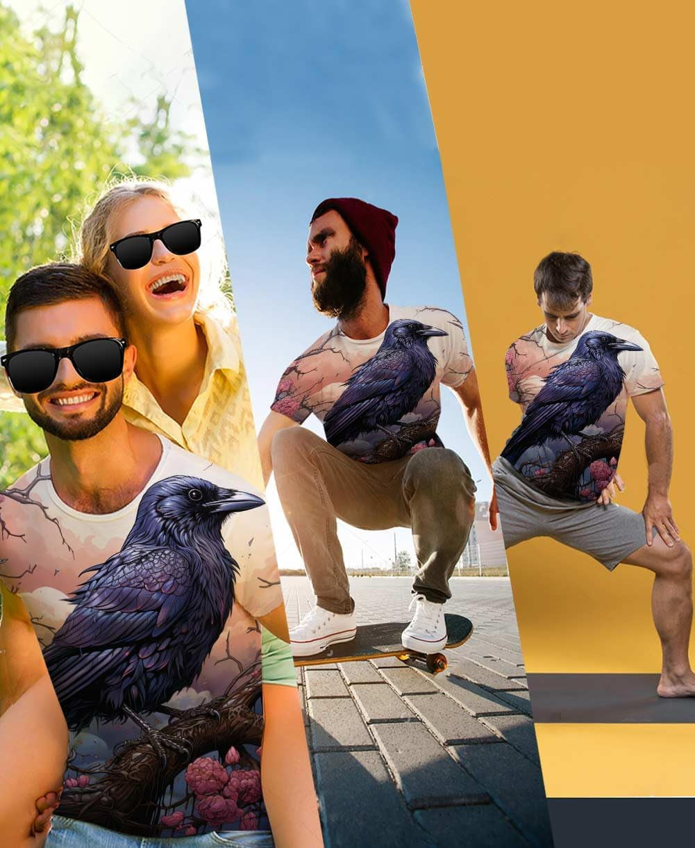 Men'S Graphic T Shirts-Cool Design Graphic Short Sleeve Tees