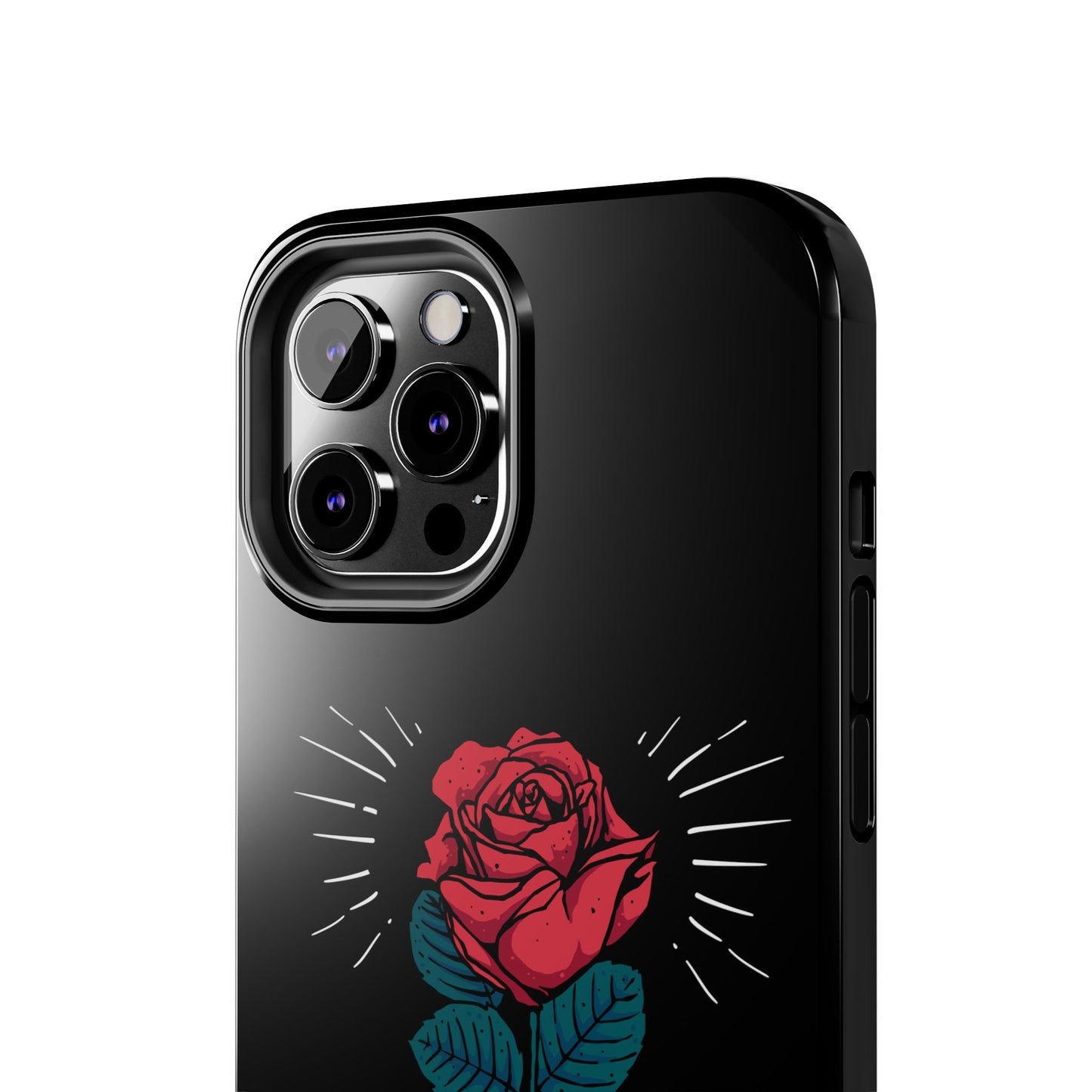Skeleton Hand Rose Tough Phone Case — Gothic Floral Protective Phone Cover