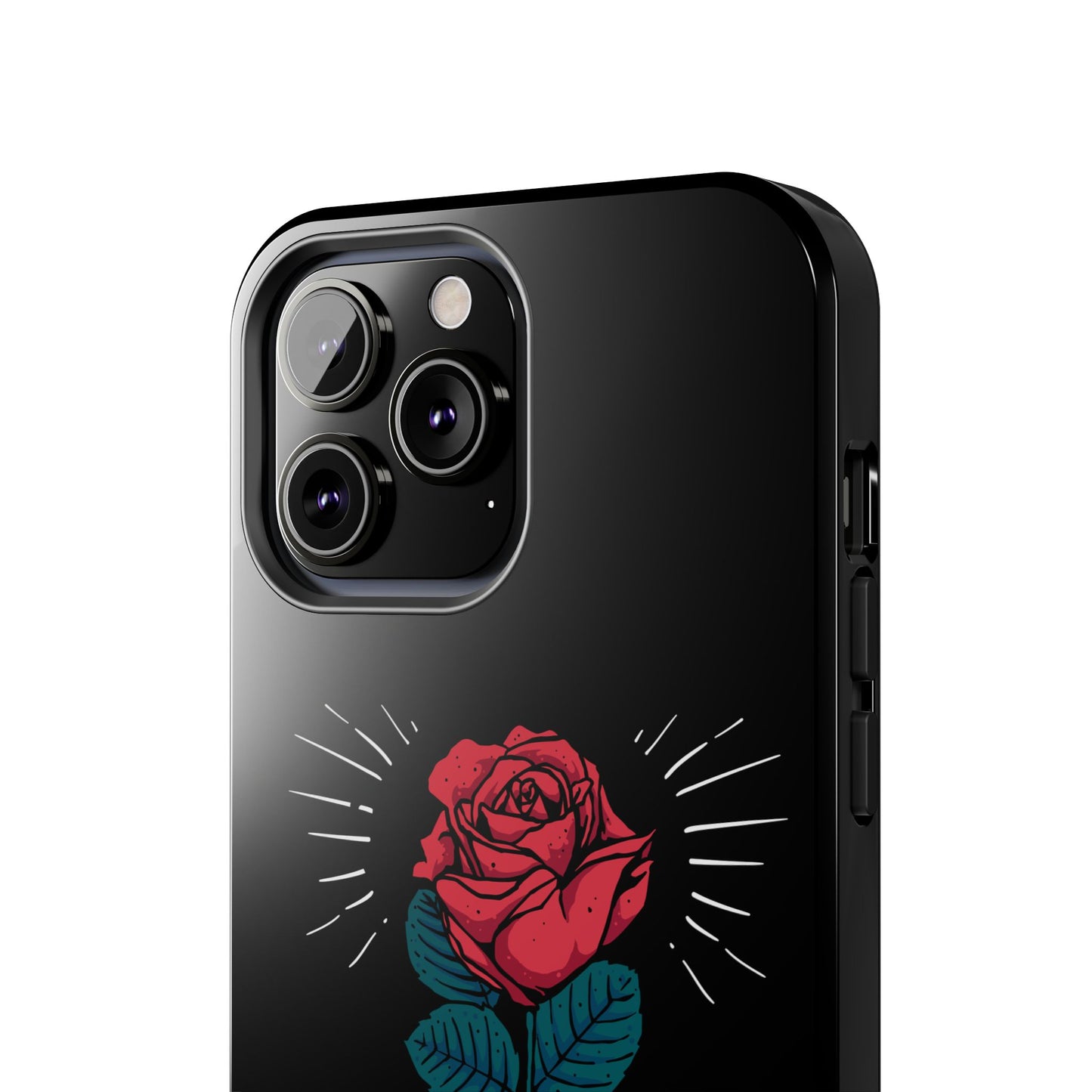 Skeleton Hand Rose Tough Phone Case — Gothic Floral Protective Phone Cover